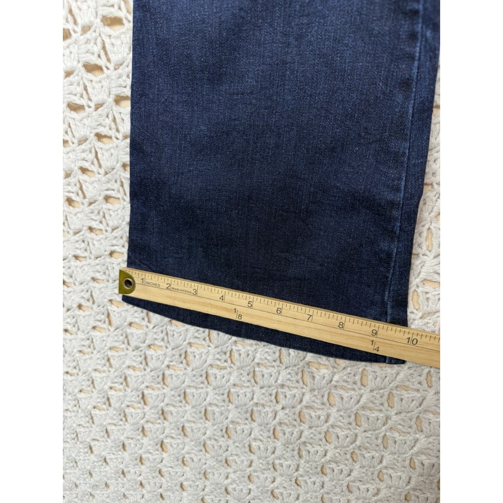 Spanx Jeans Women Sz L Blue Denim Bootcut Pull On W30 L31 Stretch 2-pockets - Picture 5 of 9